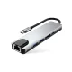 USB-C centrmezgls Tech-Protect HB02 6in1 HDMI 4K RJ45 PD100W pelēks