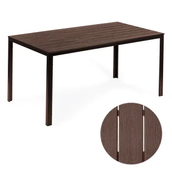 Dārza galds 6 personām 156x78 cm MultiGarden, brūns