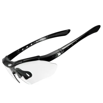 Rockbros 10143 fotohromās velobrilles UV400, melnas