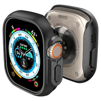 Spigen Apple Watch Ultra (49mm) vāciņš Thin Fit, melns