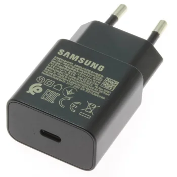 Sienas lādētājs Samsung EP-T1510EBE, 15W, USB-C, melns
