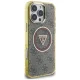 Guess IML Metal Glitter 4G Circle Triangle MagSafe vāciņš iPhone 16 Pro Max, brūns