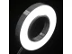24 LED galda lampa ar klipsi, USB, Balta/Sudraba