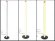 LED stāvlampa 100 cm, 3 gaismas toņi, regulējams spilgtums, melna