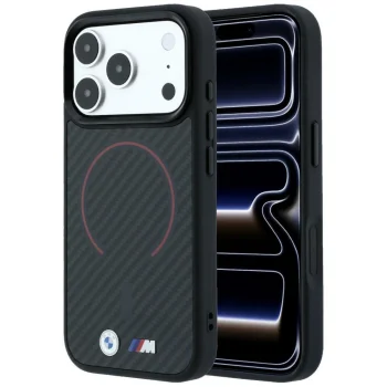 BMW M Kevlar MagSafe telefona vāciņš iPhone 18 Pro Max / 17 Pro Max, melns