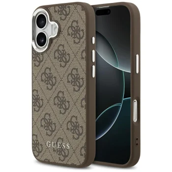 Guess 4G Classic Logo MagSafe vāciņš iPhone 17 - brūns