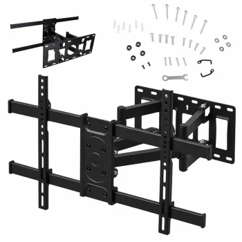 Regulējams televizora sienas kronšteins 32-85", līdz 50 kg, VESA, melns