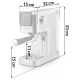 Berdsen 377000 radziņu kafijas automāts 20 bar, sudrabains