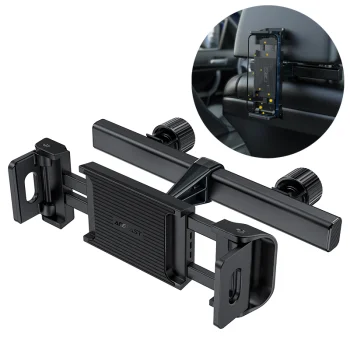 Acefast D8 auto galvas balsta turētājs tālrunim un planšetdatoram (135-230mm), Melns