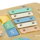 LULILO LUDO koka attīstošais galds bērniem 2-in-1, piparmētru