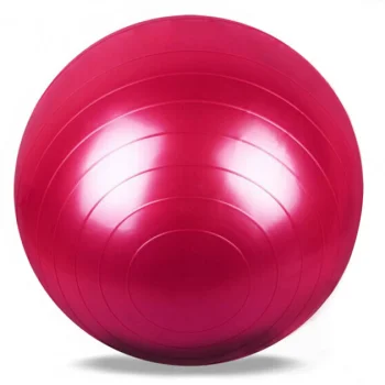 Vingrošanas bumba ar pumpi 65cm, sarkana