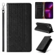 Atverams vāciņš iPhone 14 Magnet Strap Case ar maka funkciju un rokas siksniņu, melns