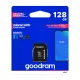 Goodram 128 GB microSDXC atmiņas karte, 10. klase UHS-I ar adapteri, melna