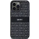 DKNY iPhone 14 Pro vāciņš Mono Stripe & Metal Logo, melns