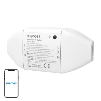 Viedais Wi-Fi slēdzis Meross MSS715MA-UN Matter, 16 A, 3800 W