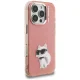 Karl Lagerfeld IML Aquarelle Choupette & Logo vāciņš iPhone 16 Pro, rozā