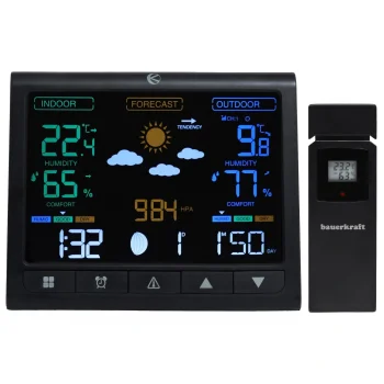 Longwell G-967 bezvadu meteoroloģiskā stacija ar ārējo sensoru un LCD displeju
