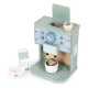 Ecotoys koka kafijas automāts bērniem, baristas komplekts, 8 detaļas
