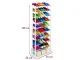 Daudzstāvu Kurpju Apavu Plaukts Skapis - 10 plaukti, Balts | Multilevel Shoe Rack Shelf Stand Organizer