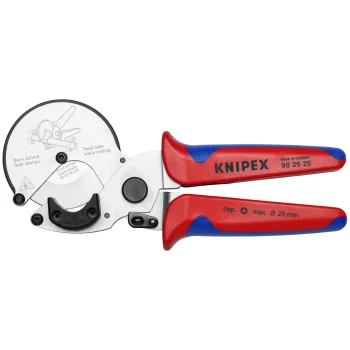 Cauruļu griezējs Knipex 90 25 25 kompozītmateriāla un plastmasas caurulēm līdz Ø 26 mm