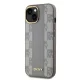DKNY iPhone 14 vāciņš Leather Checkered Mono Pattern MagSafe, bēšs