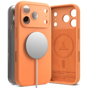 Ringke Silicone MagSafe vāciņš Apple iPhone 17 Pro Max, oranžs