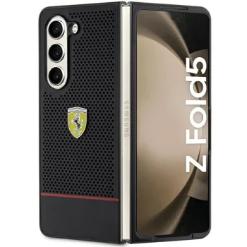 Ferrari Perforēto līniju futrālis Samsung Galaxy Z Fold 5 - melns | Perforated Line case for black