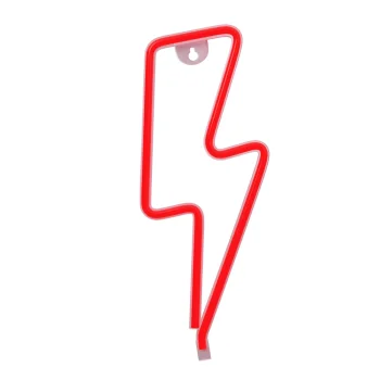 Forever Light FLNE06 LED neona lampa Zibens, sarkana