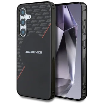 AMG Double Layer Rhombs MagSafe vāciņš Samsung Galaxy S25, Black/Red