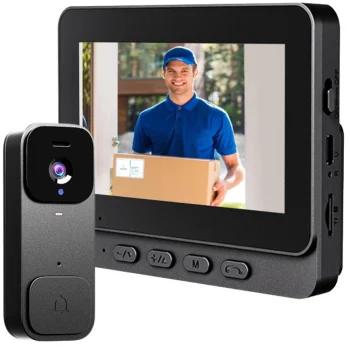 Bezvadu video domofons ar 4.5" monitoru un nakts redzamību
