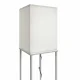 Stāvlampa ar plauktiem E27 moderna grīdas lampa, 160 cm, balta