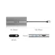 Dokstacija Orico XDR 12-in-1 USB-C HDMI 4K VGA RJ45 PD 100W, sudraba