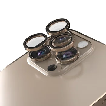 Etteri kameras aizsargstikls priekš iPhone 16 Pro / 16 Pro Max, zelta