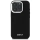 DKNY iPhone 16 Pro vāciņš Plain Silver Logo MagSafe, melns