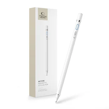 Aktīvais skārienekrāna irbulis Tech-Protect Active Stylus, 1.4 mm uzgalis, Balts