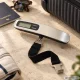Elektroniskie bagāžas svari ar LCD ekrānu, līdz 50 kg, sudraba / melni