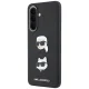 Karl Lagerfeld vāciņš Samsung Galaxy A57 5G Karl & Choupette Heads Pins & Logo, melns