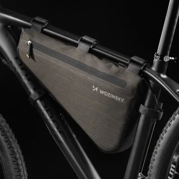 Wozinsky WBB15BK velosipēda rāmja soma 3.5L, pelēka