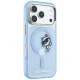 Karl Lagerfeld Peekaboo Logo MagSafe vāciņš priekš iPhone 18 Pro / 17 Pro, gaiši zils