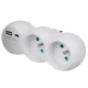 Maclean MCE339 E Sadalītājs ar 2 Ligzdām un USB A/C