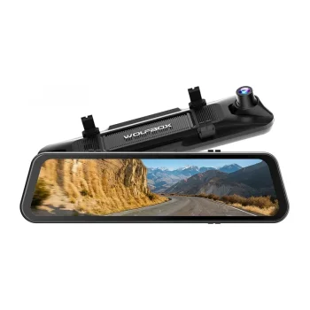 Video reģistrators-spogulis WOLFBOX G900 Pro 4K + 2.5K, 12" IPS, Wi-Fi, GPS