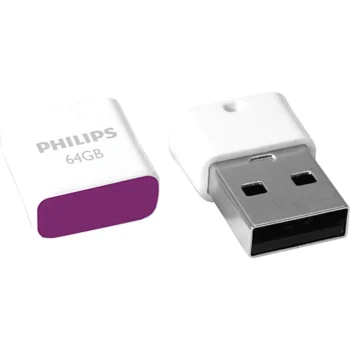 USB zibatmiņa Philips Pico Edition 64 GB USB 2.0, violeta