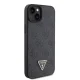 Guess iPhone 15 Plus vāciņš Crossbody 4G Metal Logo, melns