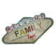 Forever Light Retro LED metāla zīme Welcome Family