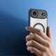 Telefona vāciņš Dux Ducis Aimo Mag, iPhone 17 Air, ar magnētisko gredzenu, melns