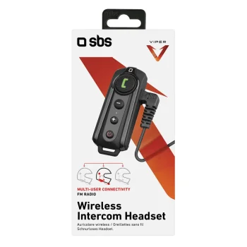 SBS TEMOTOINTERCOMK bezvadu motocikla interkoms - melns
