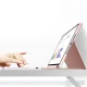 Tech-Protect iPad 10.9\" 2022 atverams vāciņš maciņš grāmatiņa SC Pen ar tastatūru, rozā