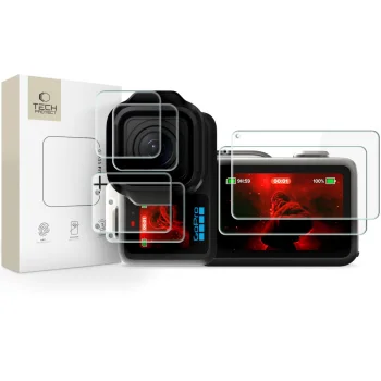 Tech-Protect Glass Fit+ stikls un plēve GoPro Mission 1 / Pro (2 komplekti)