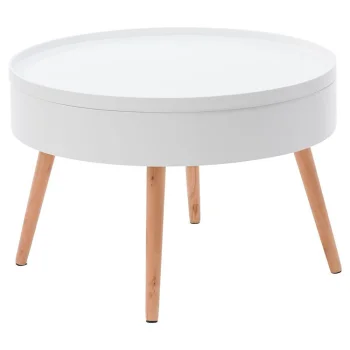 Modernhome apaļš kafijas galdiņš ar nodalījumu 60 cm