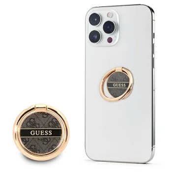 Guess Ring Stand 4G Collection tālruņa turētājs - Melns